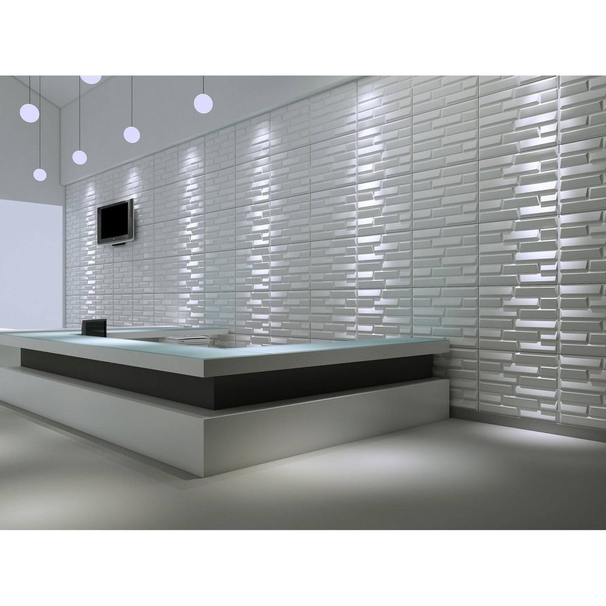 3D Fiber Wall Decor Panelling 30pc Sandstone G894