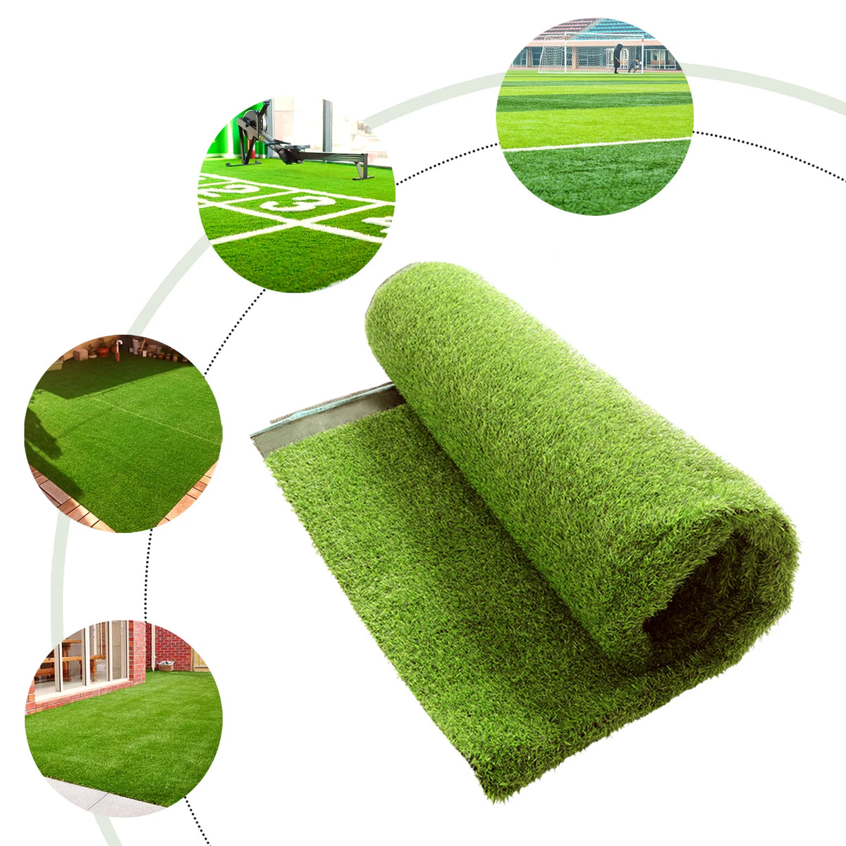 Artificial Grass Turf 5*2m Synthetic Thick Fake Faux Grass Rug Carpet C27325