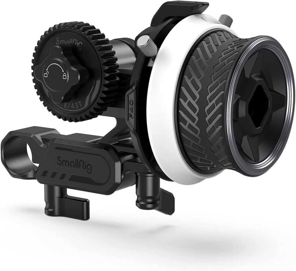 Mini Follow Focus with 15mm Rod Clamp and Gear Ring Belt V8266