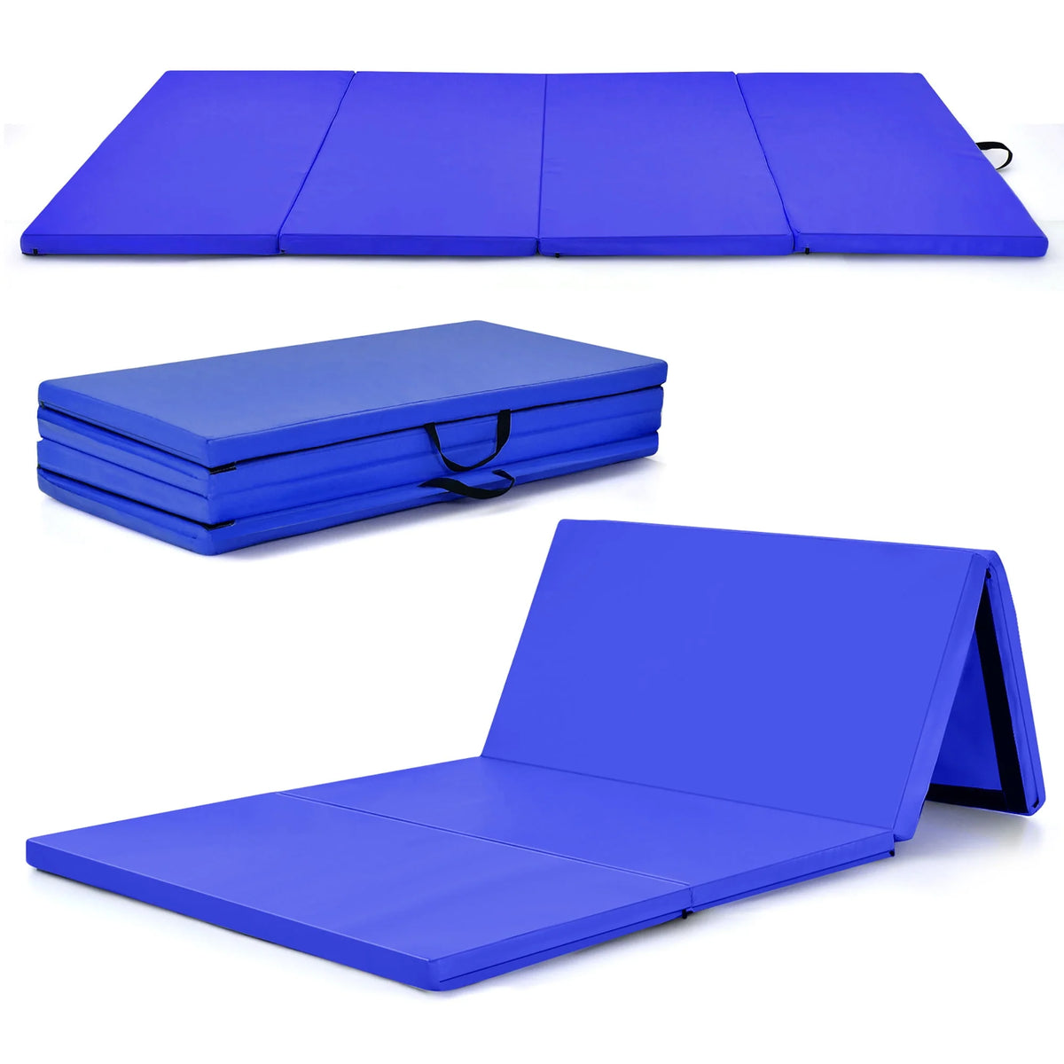 Navy 4'x8'x2'' Folding Gymnastics Mat C380159