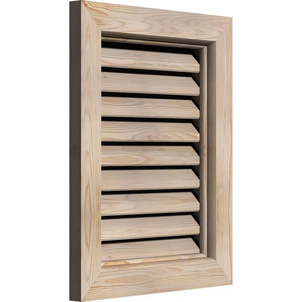 20-in W x 20-in H Vertical Gable Vent, Unfinished Pine E88001