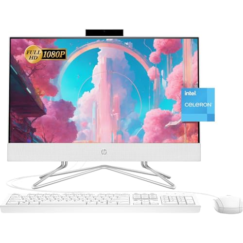 21.5" FHD Display All-in-One Desktop Computer with 32GB RAM 1TB Storage Wired Keyboard Mouse Webcam RJ-45 Intel Dual-Core Processor Windows 11 Pro J8194