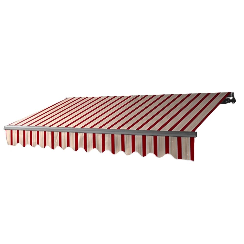 Black Frame Retractable Patio Awning 10 x 8 Feet M36392