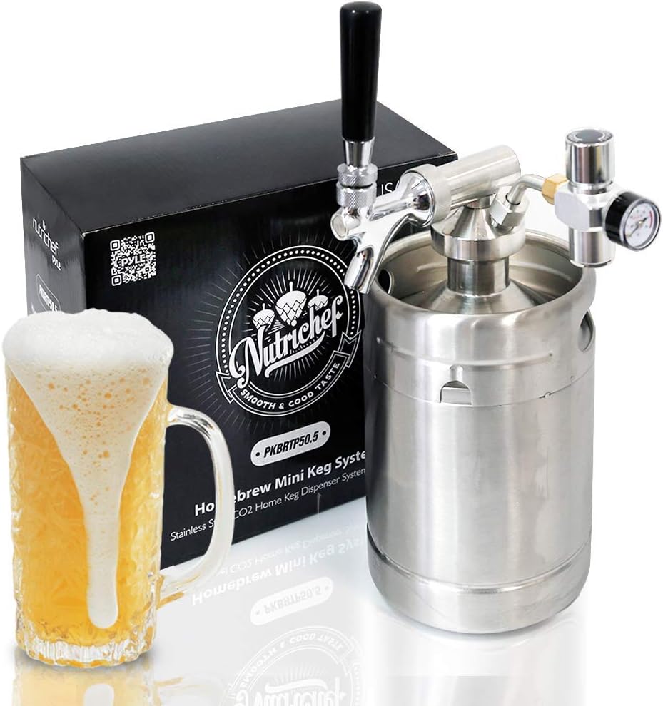 64oz Stainless Steel Mini Keg Dispenser Q440889