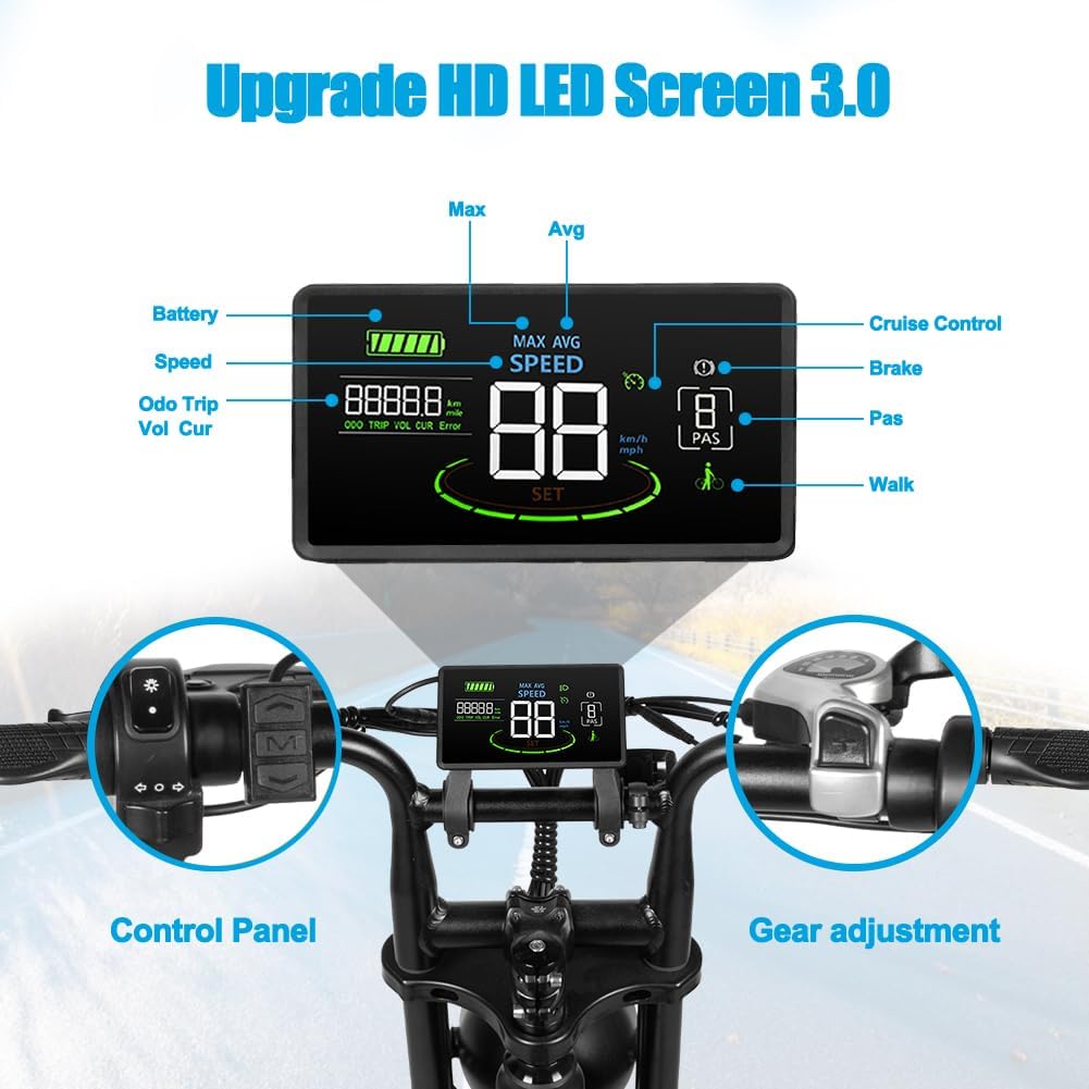 20'' Fat Tire Electric Bike with 1000W Motor J2415