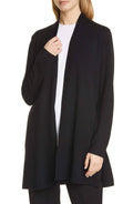 Black Merino Long Cardigan S995810