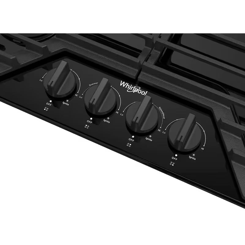 4-Burners Recessed Gas Cooktop in Black G136