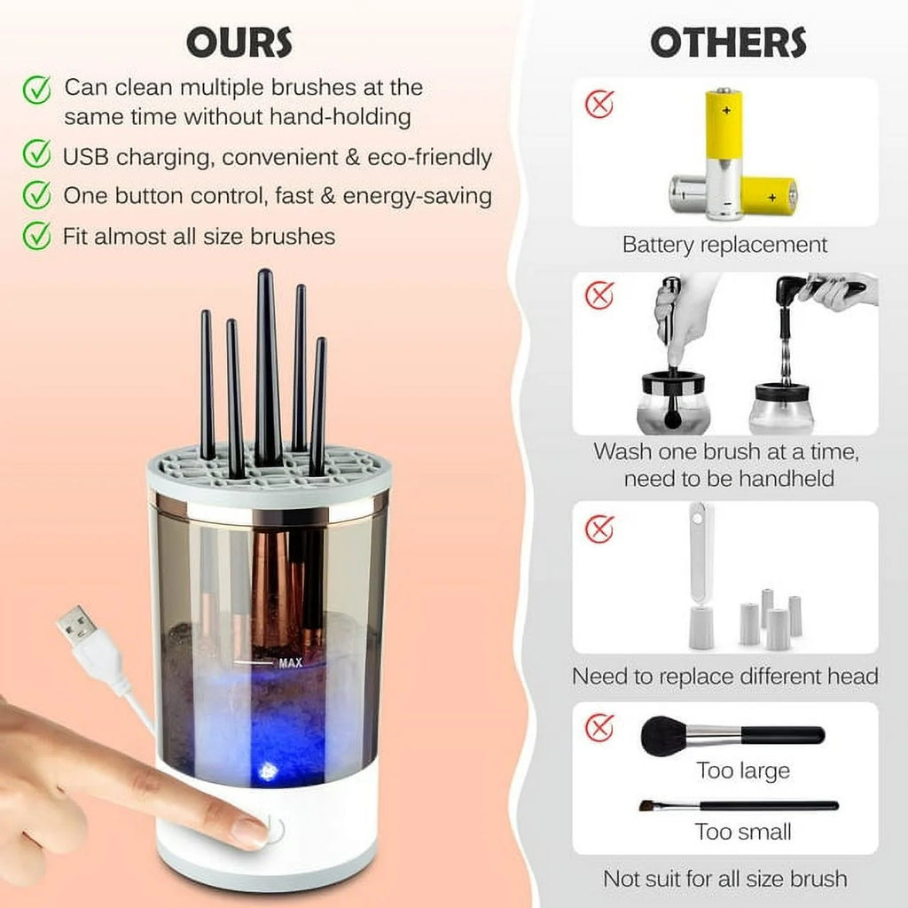 Portable Electric Makeup Brush Cleaner O429360