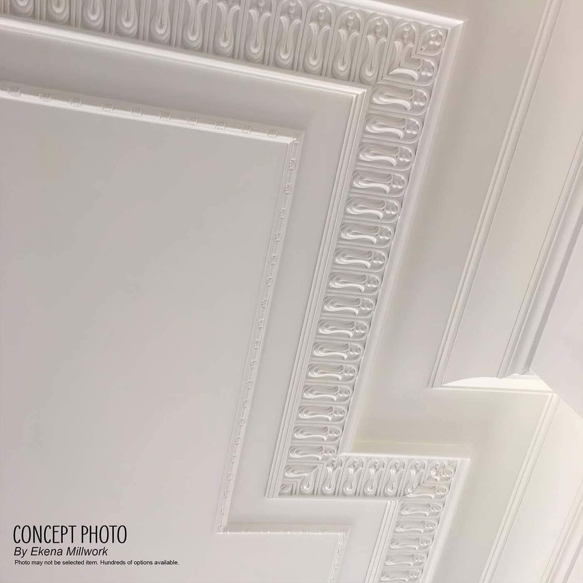 2 3/8"H x 1 1/4"P x 94 1/2"L Primed Panel Moulding I907502