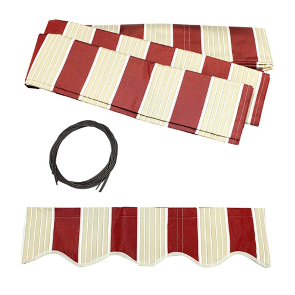 Black Frame Retractable Patio Awning 10 x 8 Feet M36392