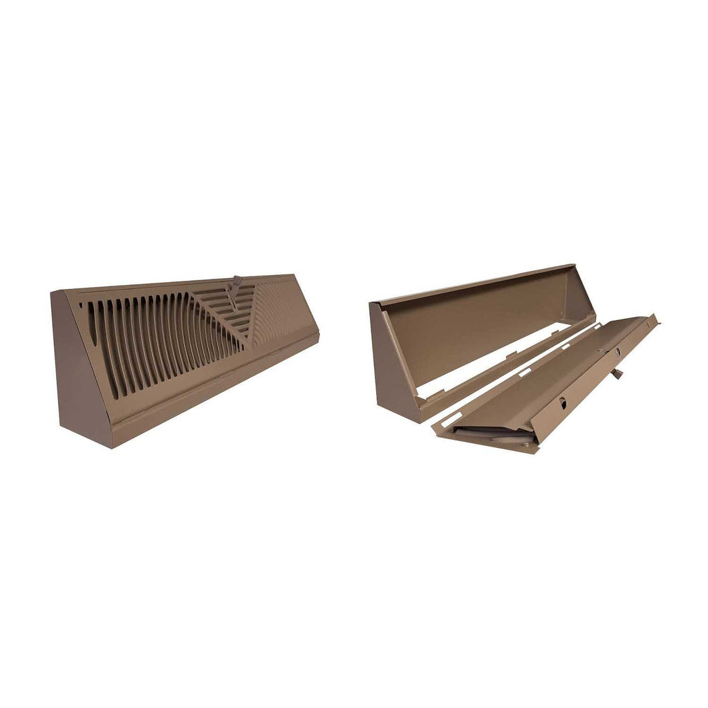 Steel Brown Baseboard Diffuser Supply P223