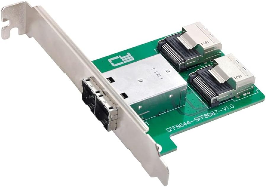 Mini SAS HD to Mini SAS Adapter with Low Profile Bracket I418514