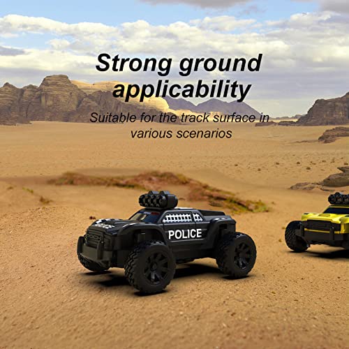 1:76 Scale Drift RC Car with Gyro Mini Full Proportional RTR 2.4GHZ Remote Control with 2 Replaceable Body Shell O5477