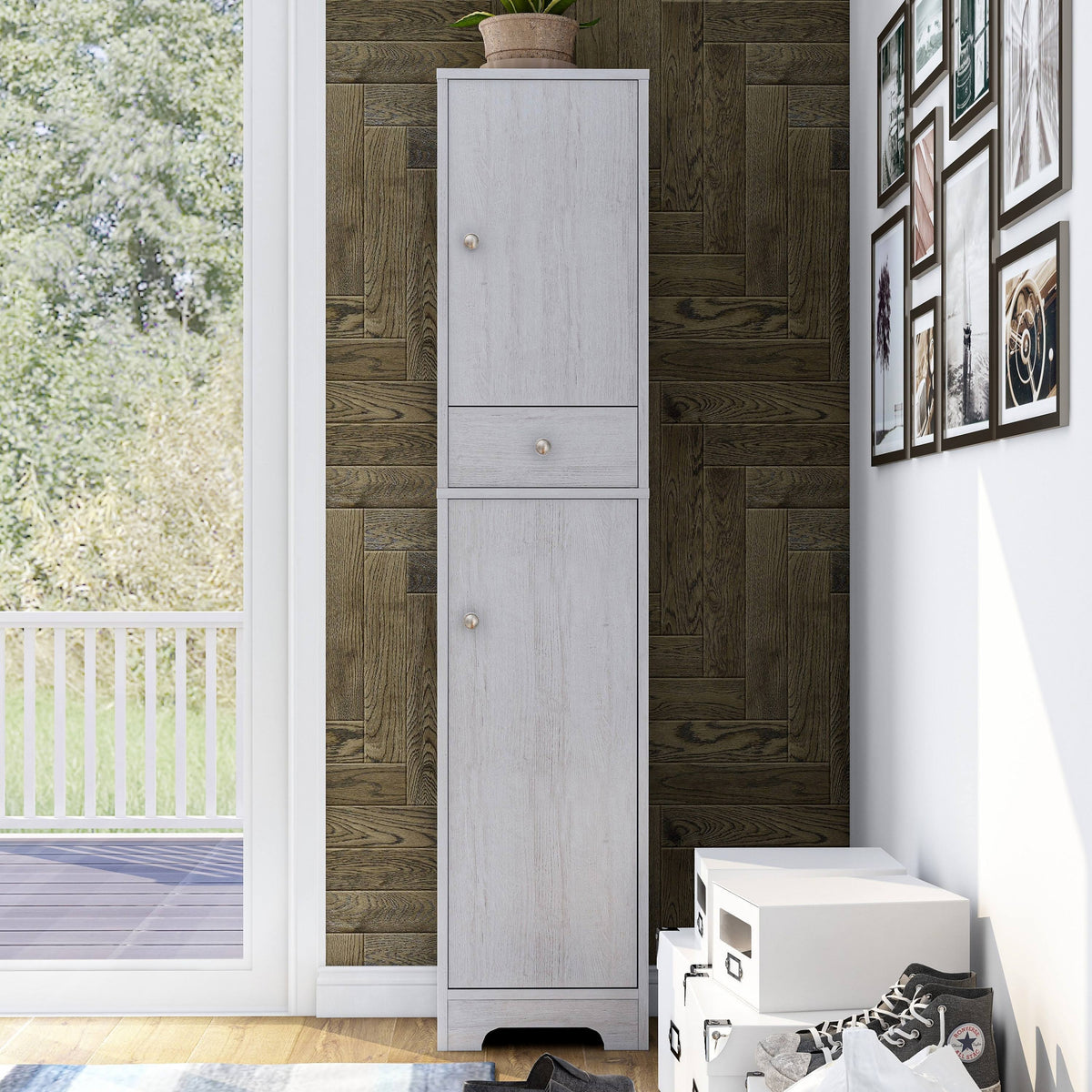 Compact Farmhouse Armoire U677088