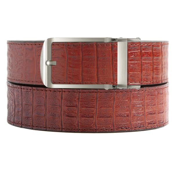 Full Grain Leather Ratchet Belt with Automatic Slide Buckle B34090
