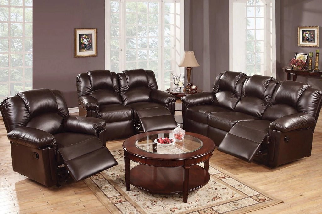 Brown Bonded Leather Recliner Chair C81629