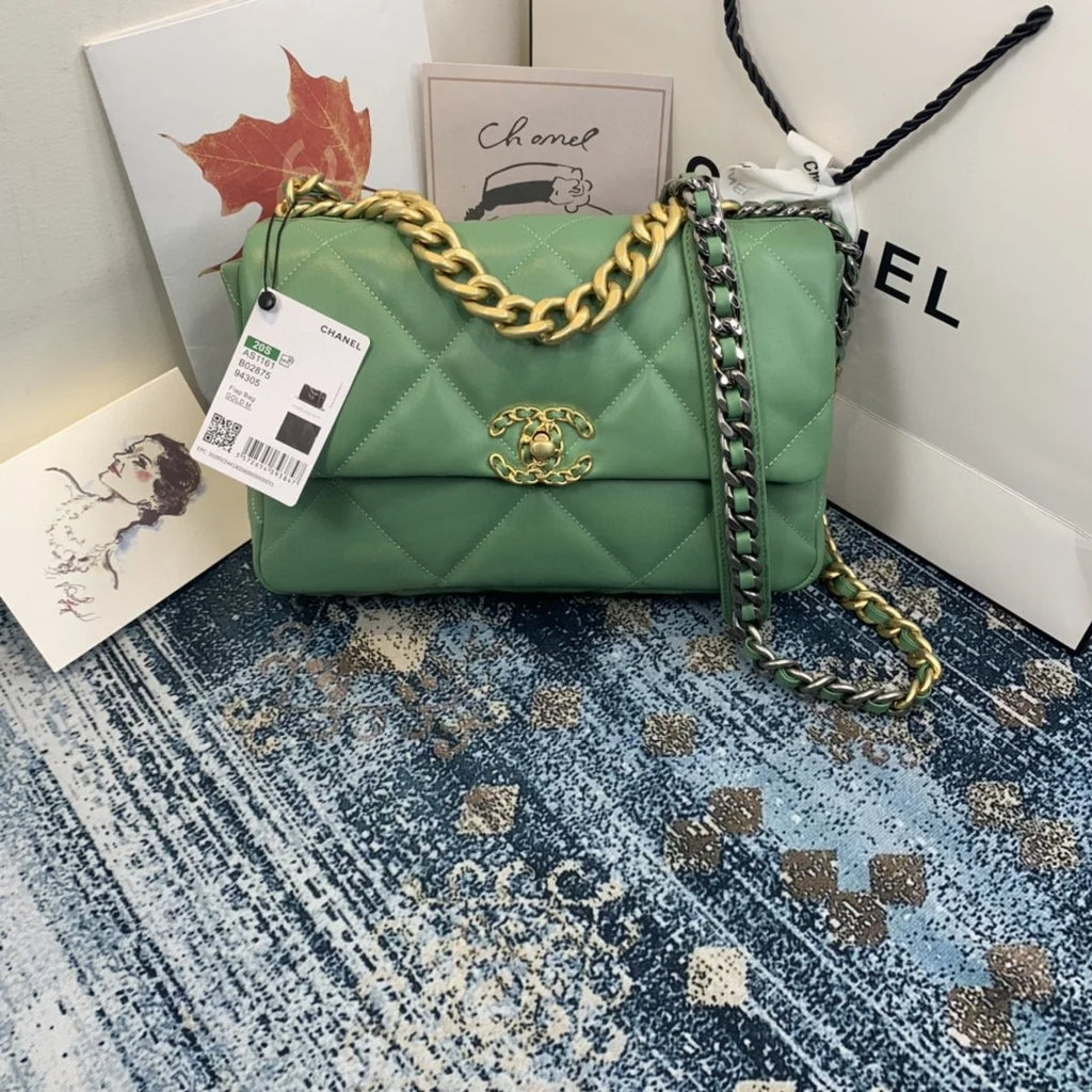 Green Flap Bag J231376