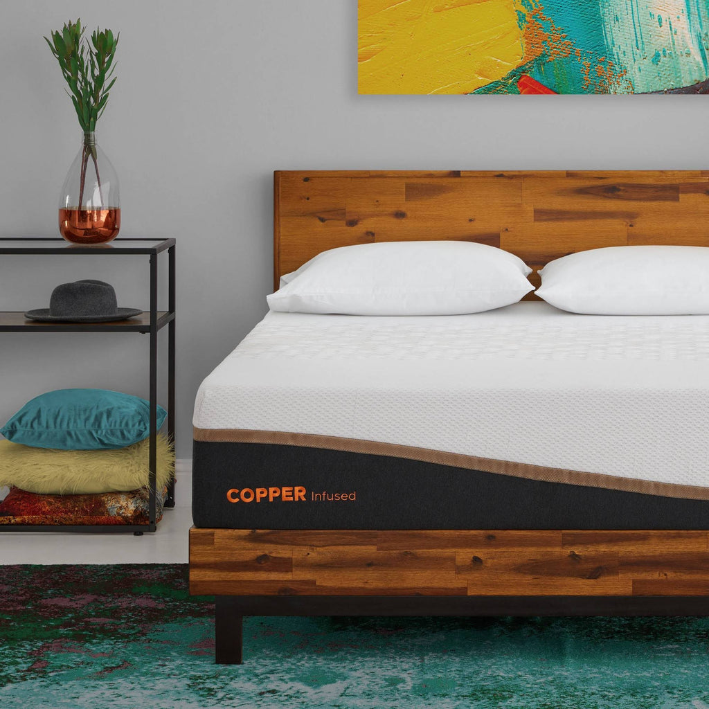 Twin XL Copper Infused Cooling Memory Foam Mattress Y454