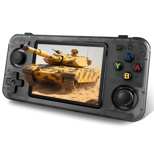 Black Retro Handheld Game Console with 3.5-inch IPS Screen O788