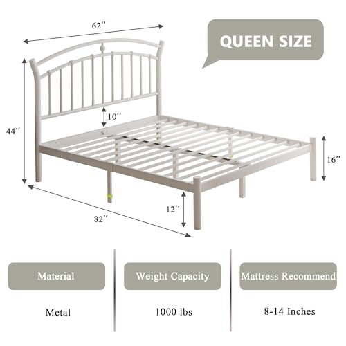 Full Black Metal Bed Frame with 13 Steel Slats Y211