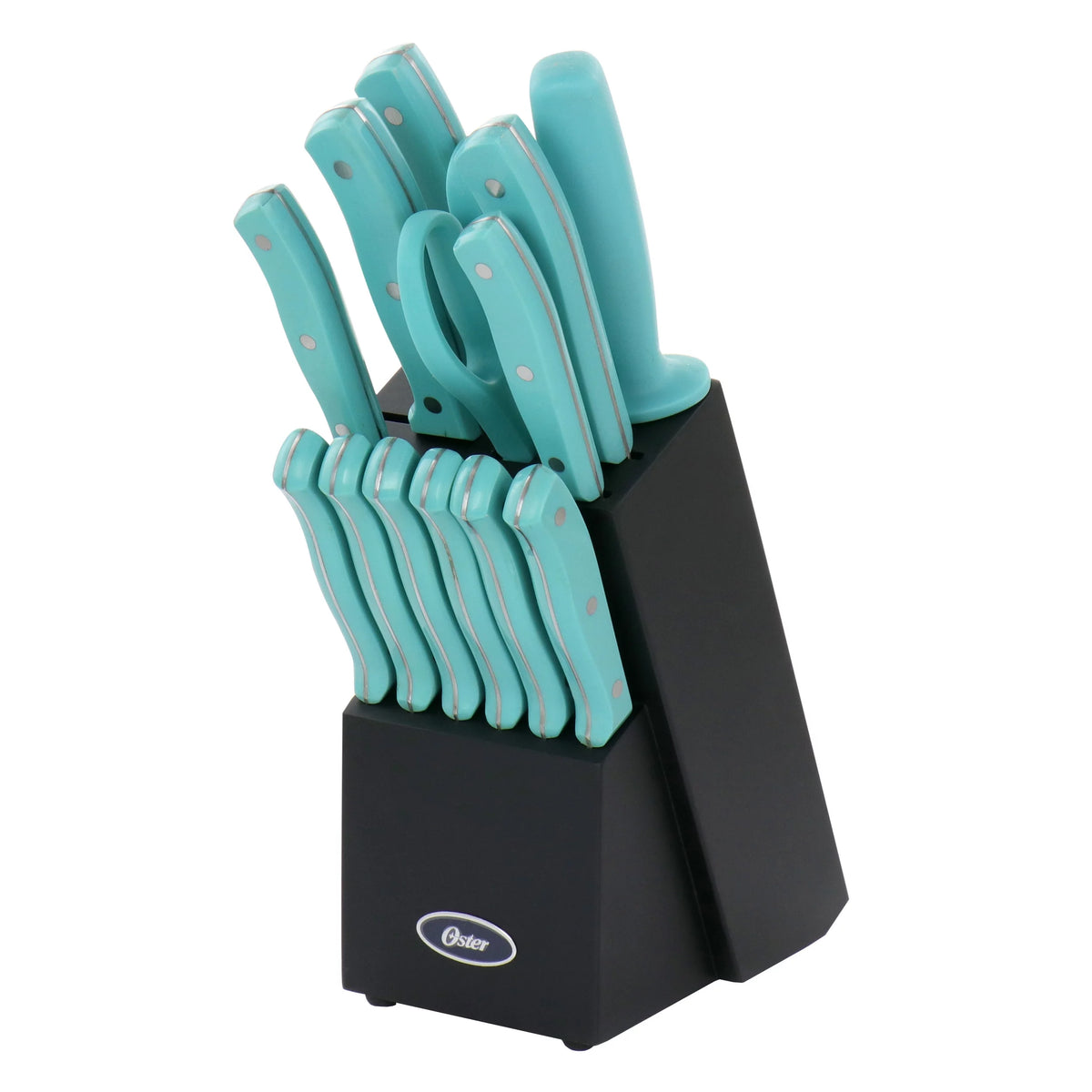 14 Piece Stainless Steel Cutlery Set Light Blue W176