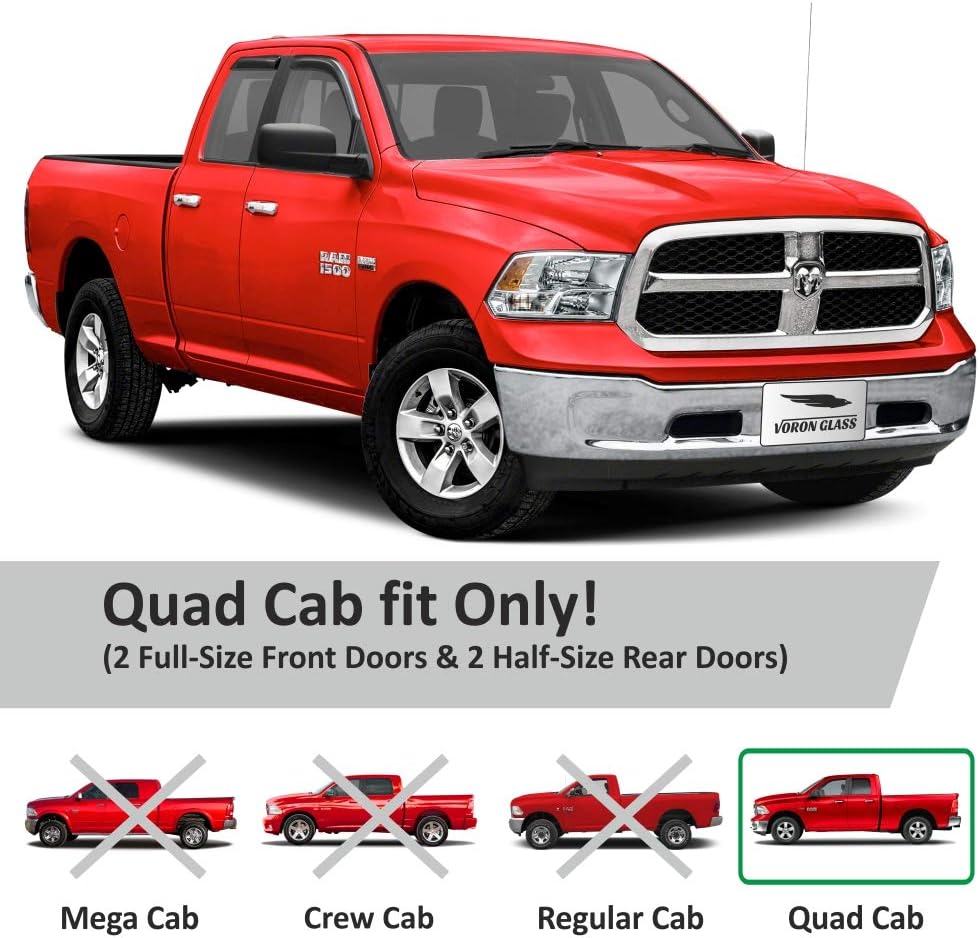 In-Channel Extra Durable Window Deflectors 4Pieces M77076