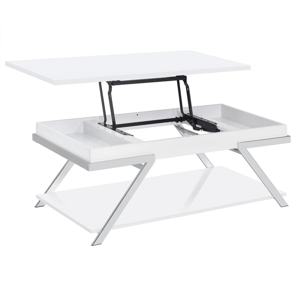 Contemporary Wood Lift Top Coffee Table V59428
