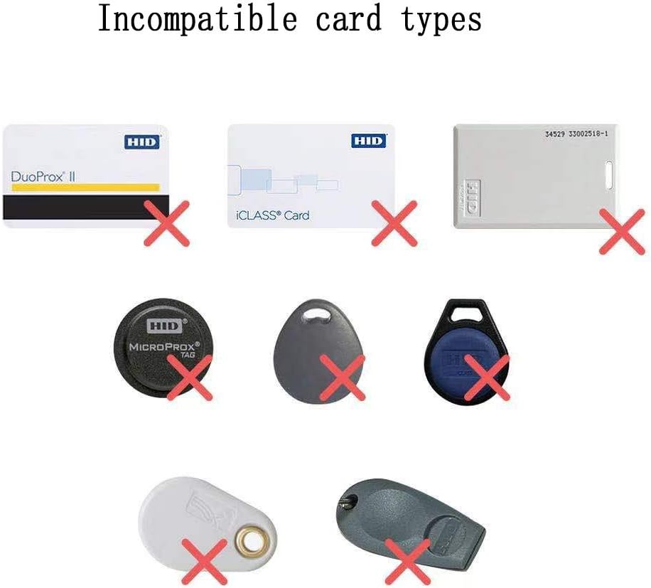 RFID 125KHz Card Reader Writer with EM4100 Chip Card, Key-fob 5pcs, Blank Card 5pcs X99897