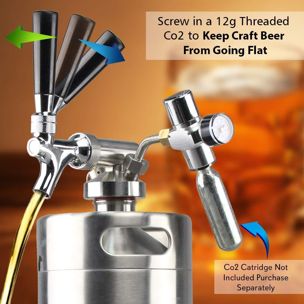 64oz Stainless Steel Mini Keg Dispenser Q440889