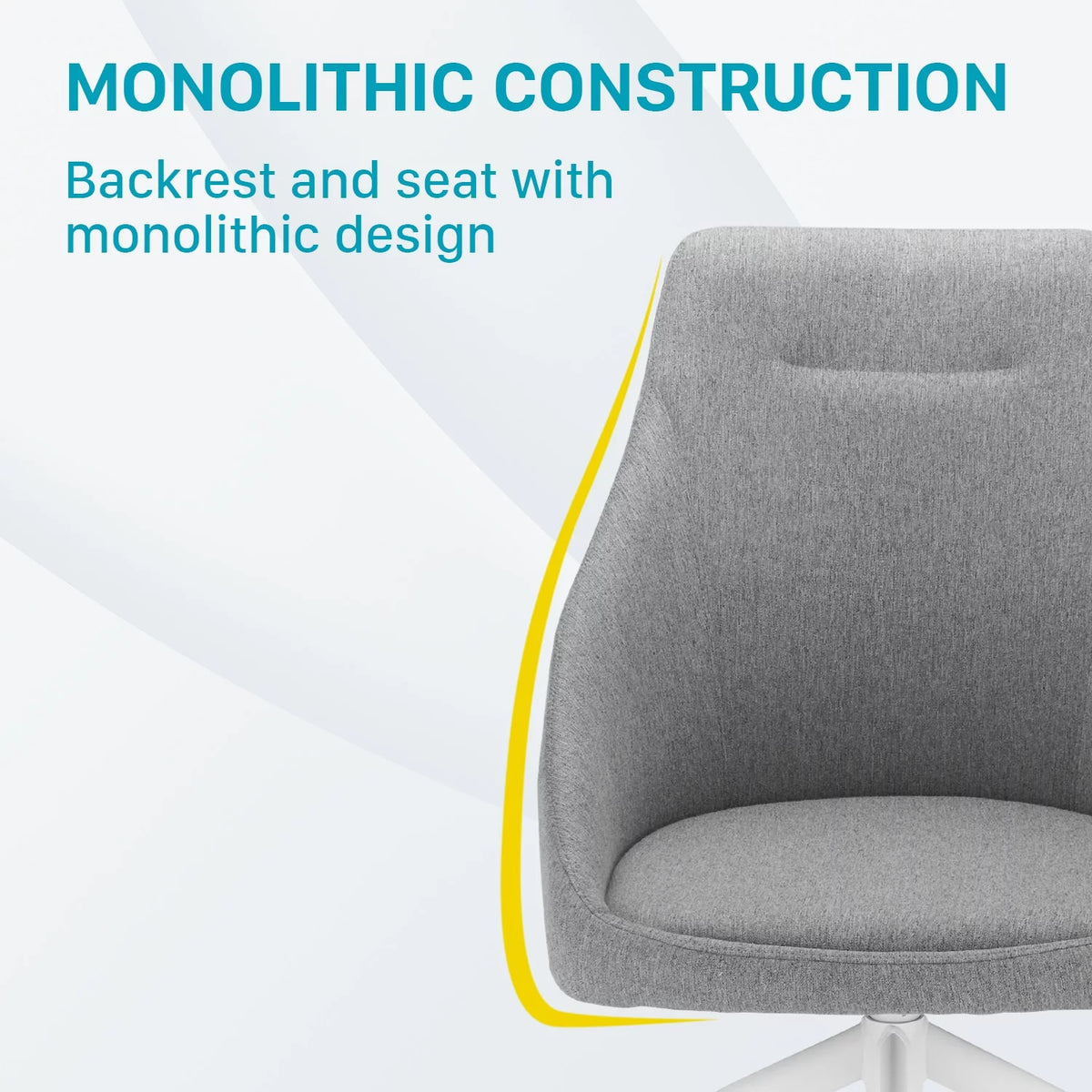 Two-Toned Fabric Swivel Desk Chair J9489