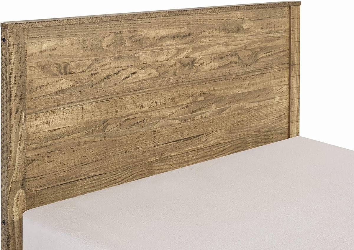 Solid Wood Full Size Bed Frame with Headboard Y2893