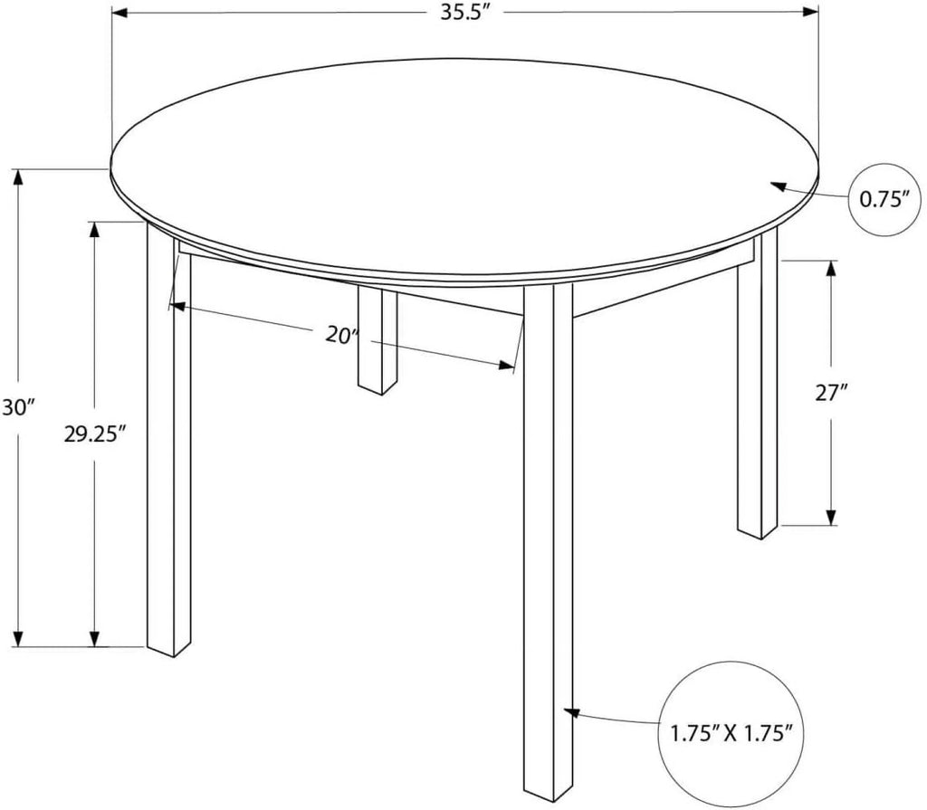 Brown Round Wood Table C833