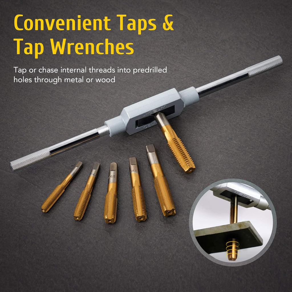 86pc Titanium Coated Steel Tap and Die Set I866