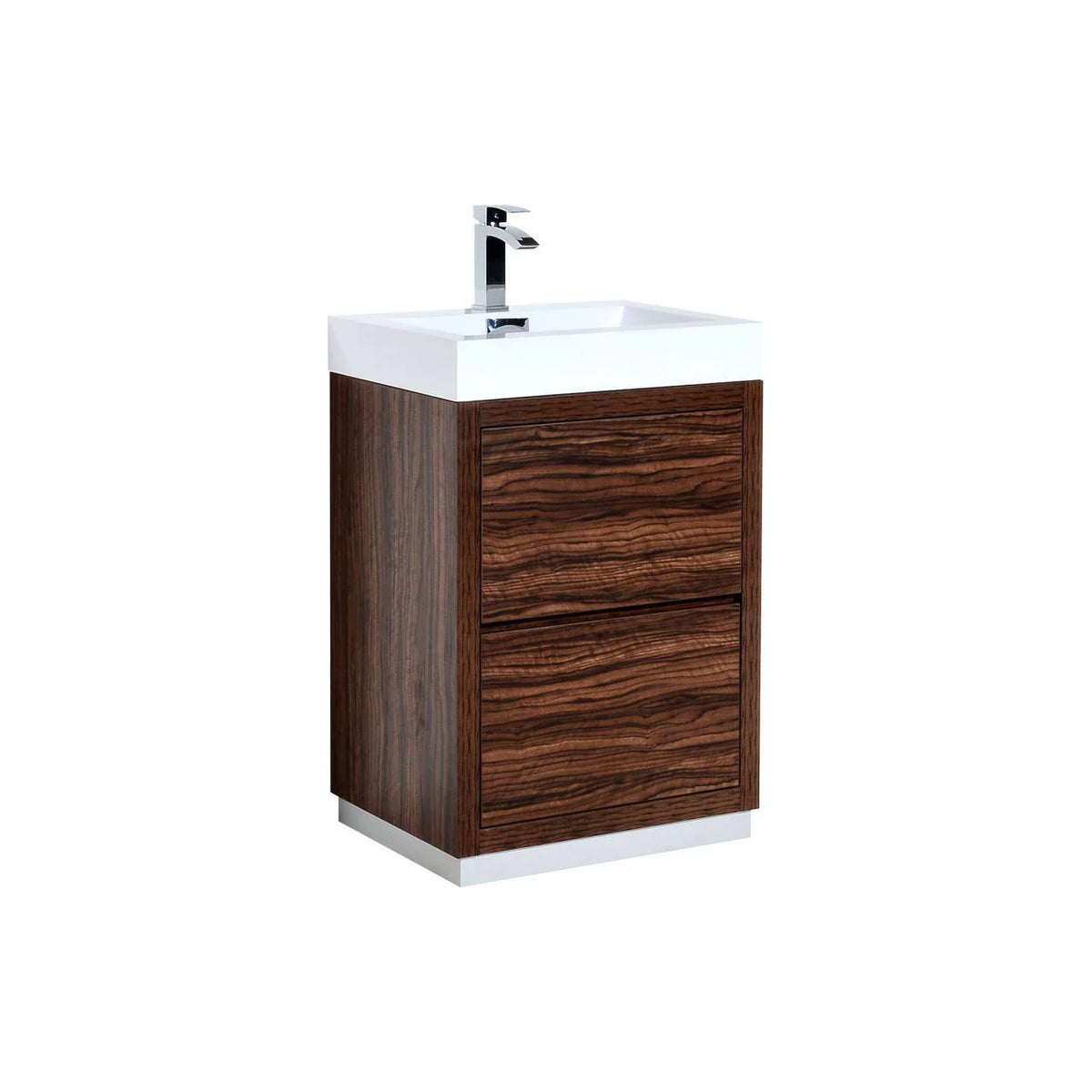 30 in. Free Standing Walnut Bathroom Vanity T88839