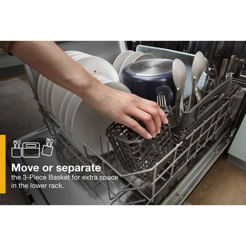 Fingerprint Resistant Stainless Steel Built-In Dishwasher with Third Level Rack R274