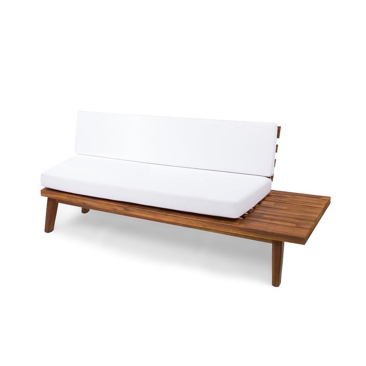 White 4-piece Wood Outdoor Sectional Sofa Set N329
