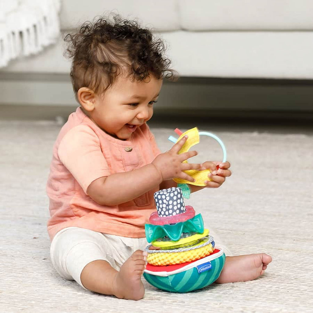 Multicolor Fruit-Shaped Sensory Stacking Rings Toy X212