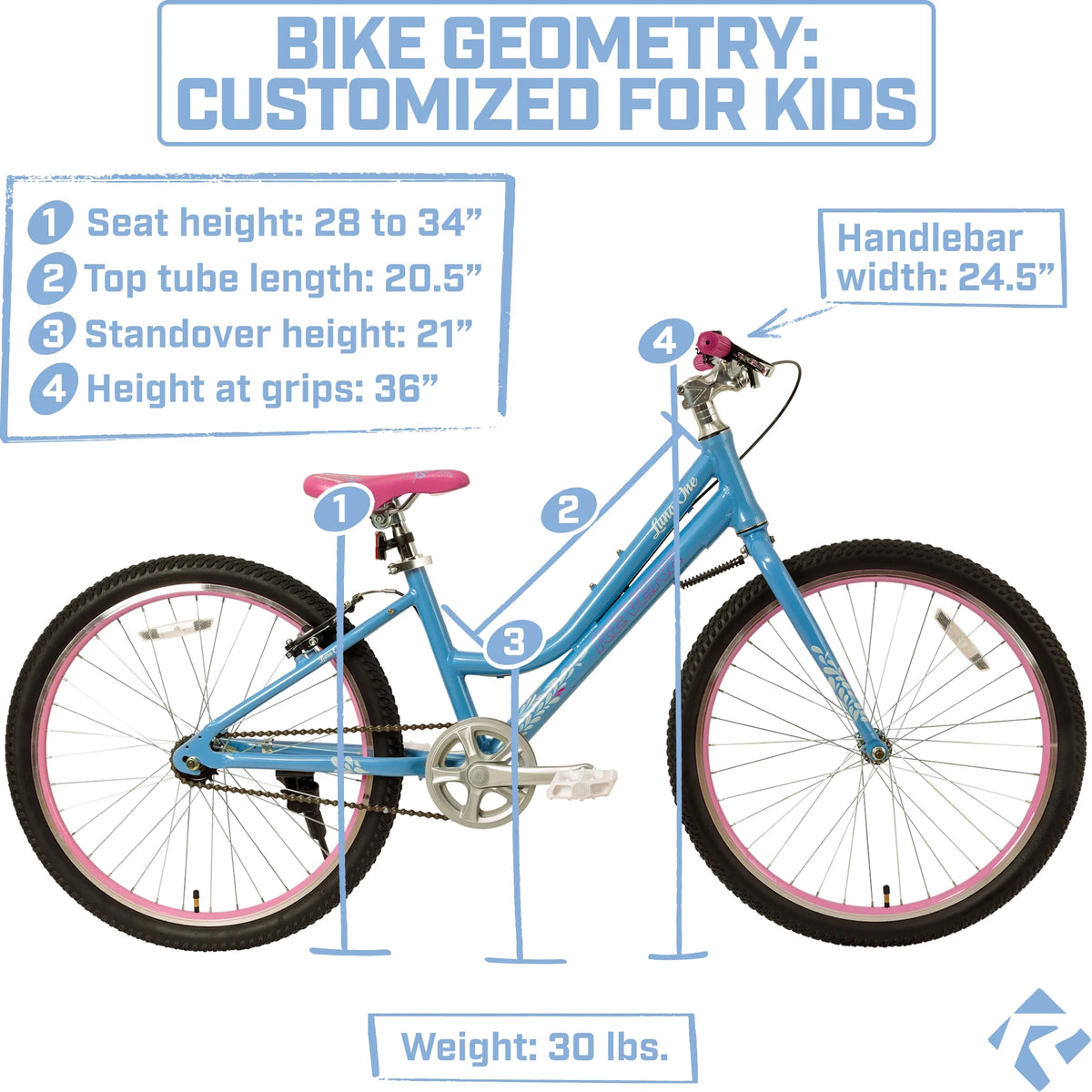 24" Girls Cruiser Bicycle, Lightweight Aluminum Frame J988