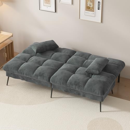 Black Convertible Futon Sofa Bed J305921