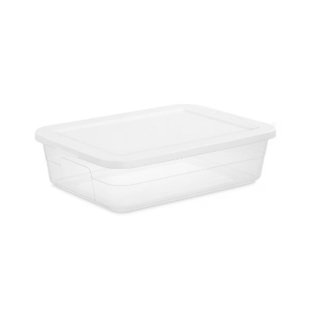 Clear 28 Quart Under Bed Storage Container with Lid N670920