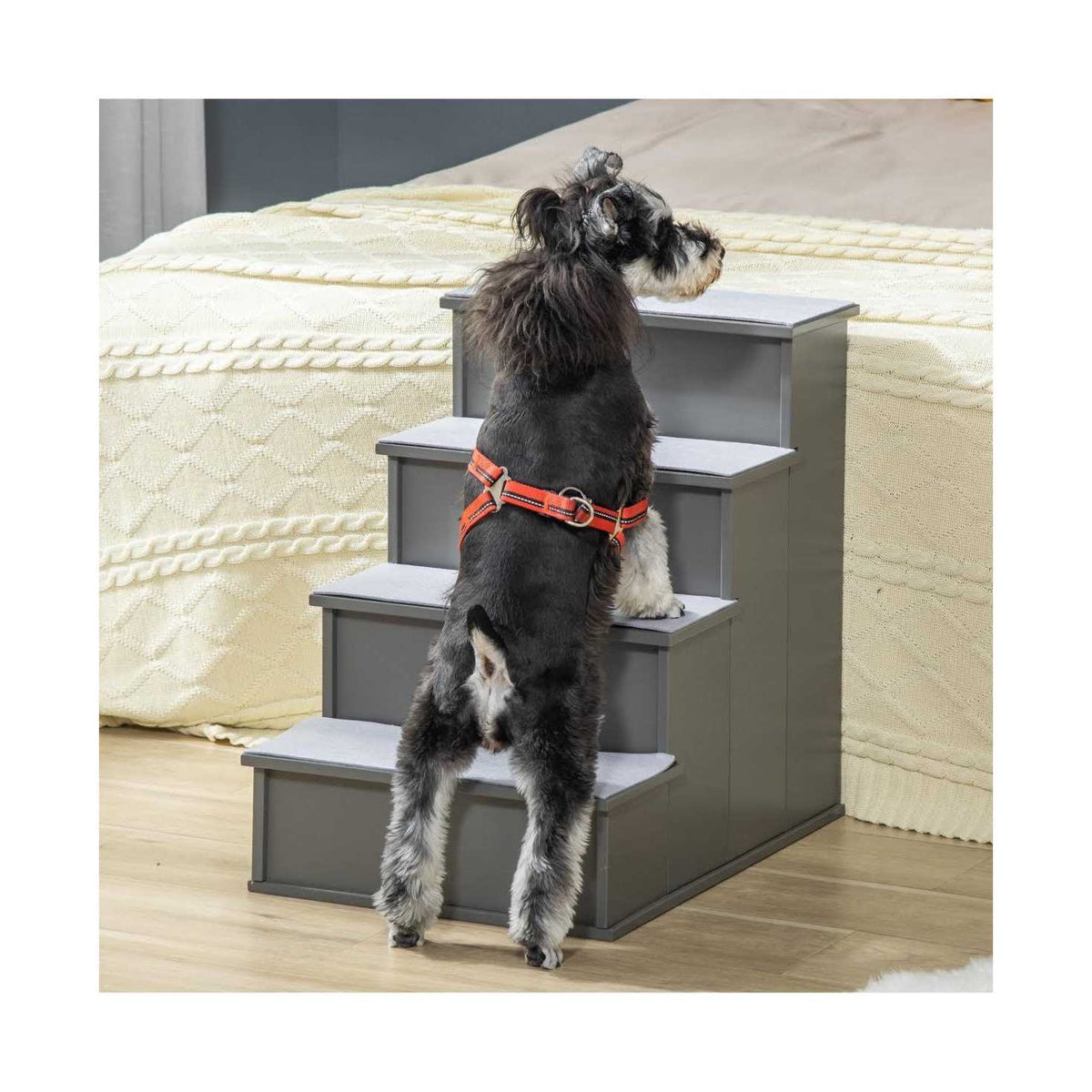 Small Pet Stairs with Cushioned Removable Covering W487