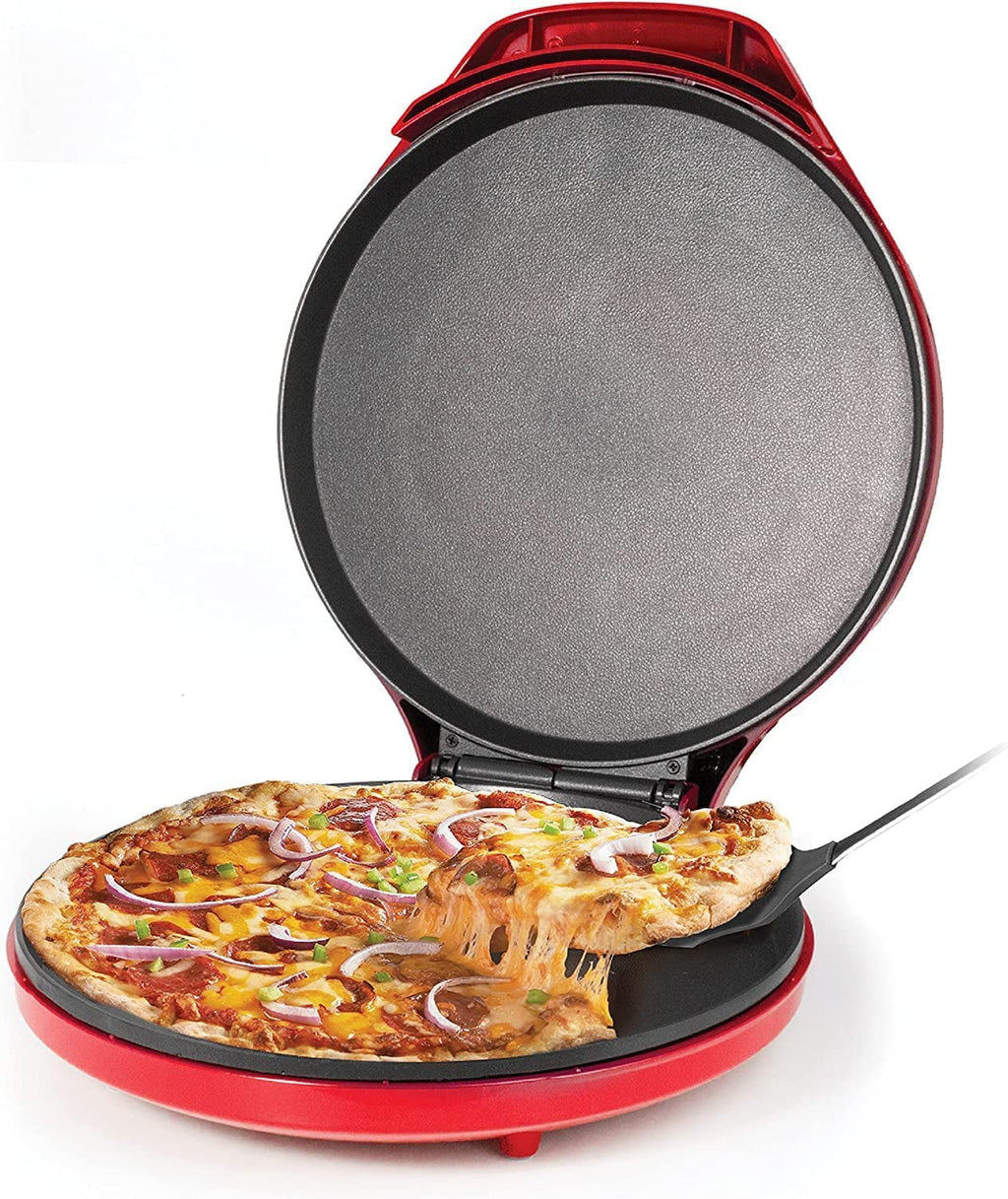 Countertop Pizza Maker with Pizza Cutter and 14" Round Parchment Paper (100 Sheets) U7040