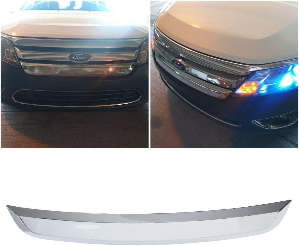 Chrome Front Lower Grille Grill Trim Molding for Ford Fusion 2010-2012, Pack of 2 L734