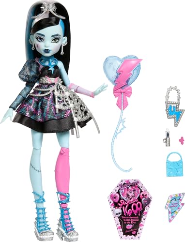 Frankie Stein Doll in Black Party Dress with Accessories T6172