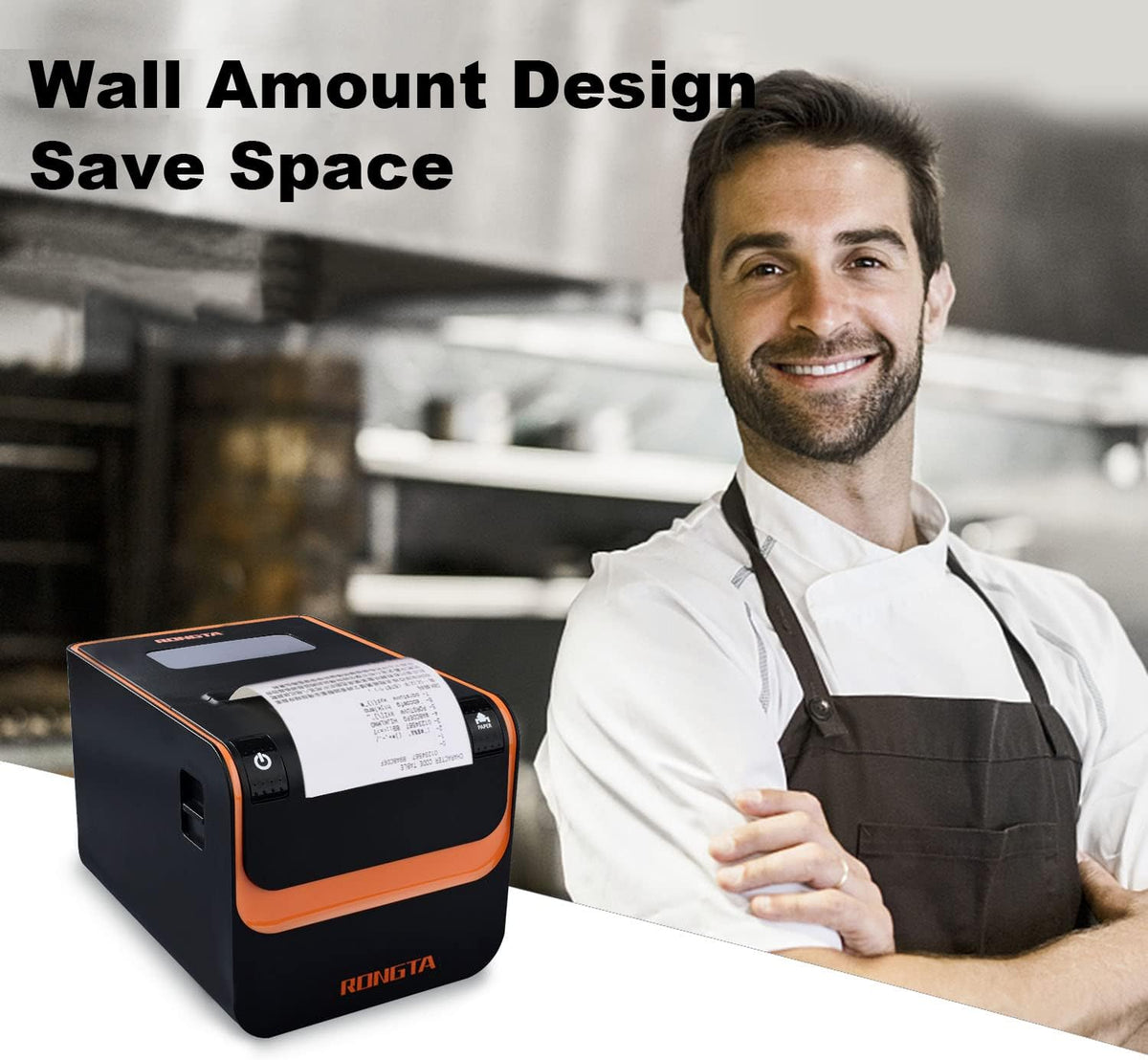 Commercial Direct Thermal Receipt Printer Auto Cutter 80MM A902