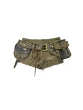 Retro Multi Pocket Cargo Shorts I297
