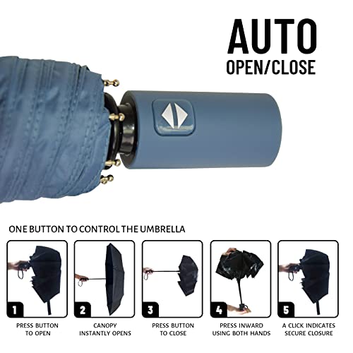 Compact Automatic Waterproof Light Folding Umbrella L39128