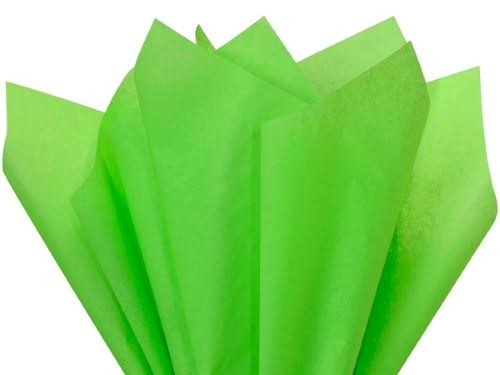 480 Pc Solid Green Tissue Paper 20 x 26 Sheet Half Ream U257544