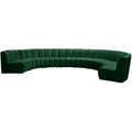 Green Velvet Modular Sectional P599655