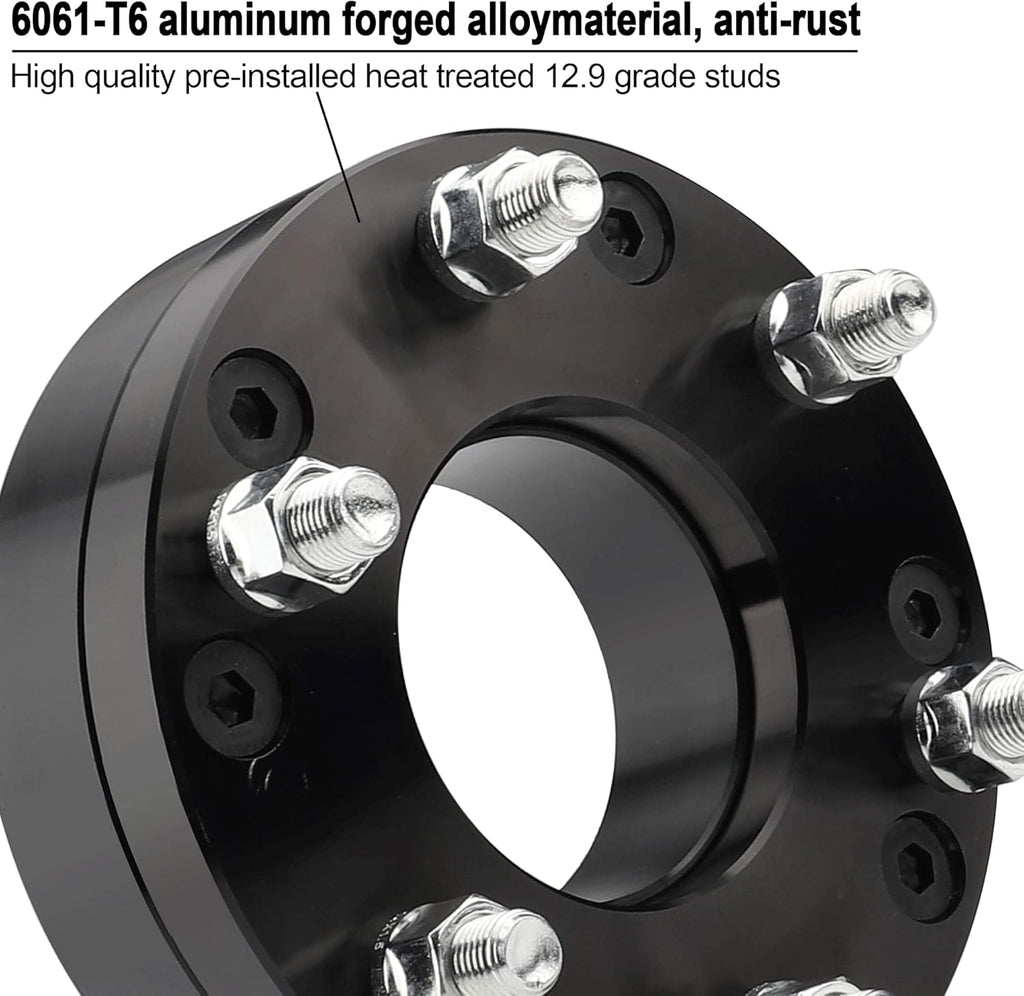 2 Inch 5x5 to 6x5.5 Wheel Adapters with M14x1.5 Studs B4853